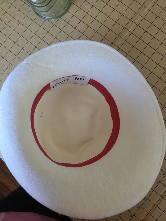Kurt Jr. by Tom Hann White Felt Fedora Vintage NOS w/ Original Box